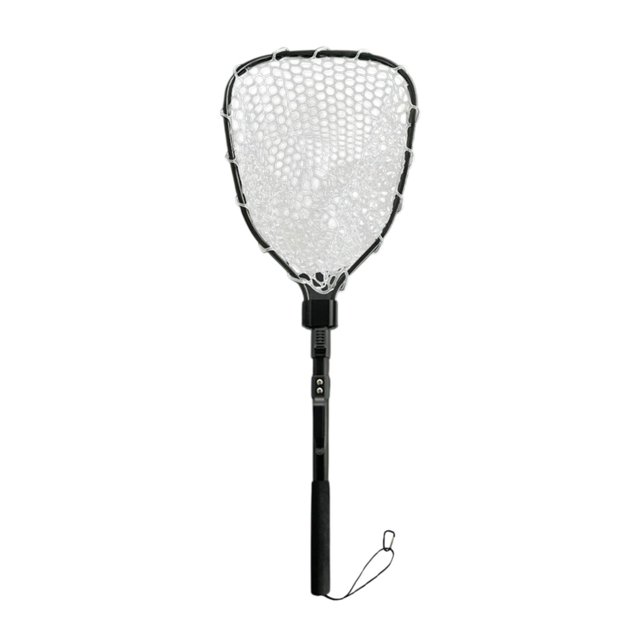 S SERENABLE Accessoires de Filet de Pêche Pliant Filet de Débarquement pour Bateau Extérieur Blanc