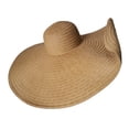 thumbnail image 2 of Delayuji Straw hat Women Oversized Wide Brim Foldable Chin Strap Windproof UV Protection Sweat Wicking Beach hat Hiking Sun Hats Fisherman Summer Hat, 2 of 4