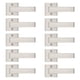 thumbnail image 1 of Probrico [Paquete De 10 Manijas De Puerta Para Armarios, Puertas Francesas, Manijas De Puerta Cuadradas, Tiradores De Un Solo Lado, Sin Giro, Con Acabado En Níquel Satinado, Fácil Instalación, Solo Ti, 1 of 1