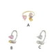 thumbnail image 4 of Sonducket Anillo de apertura para mujer, anillos de decoración de circón de Metal de cobre, decoraciones de mano, joyería chapada para novia para fiesta Ropa, zapatos y accesorios Miscelánea Oro Sonducket AP014641-01, 4 of 6