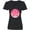 AB-Black, variant on Inktastic Breast Cancer Pink Ribbon Retro Women's V-Neck T-Shirt