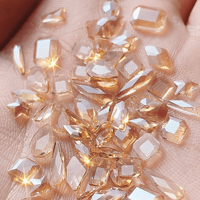 Sohindel Crystal Rhinestones Nail Charms Crystal Mixed Gems Nail Rhinestones for Nail Art Decoration & DIY Crafting Design - Style 4