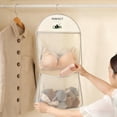 thumbnail image 4 of Multi Purpose Multi Layer Mesh Storage Hanging Bag,Mesh Organizer,Hanging Socks Organizer,Adjustable Hanging Storage for Socks,Underwear,Accessories,Space-Saving Wardrobe Hanger,2-Layer, 4 of 6