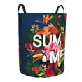 thumbnail image 2 of Daiia summer Birds And Flowers Laundry Hamper With Handles Large Storage Basket/Toy Organizer/Dirty Clothes Collapsible Waterproof For College Dorms, Bedroom,Bathroom, 2 of 8