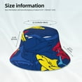 thumbnail image 6 of Balery Cartoon Shark Bucket Hats Fashion Sun Cap Packable Outdoor Fisherman Hat For Women And Men, 6 of 9