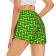 thumbnail image 3 of Goofa Corn 4 Printed Women 2 in 1 Running Shorts,Quick Dry Athletic Workout Shorts,High Waisted Athletic Shorts with Liner Pockets-Small, 3 of 9