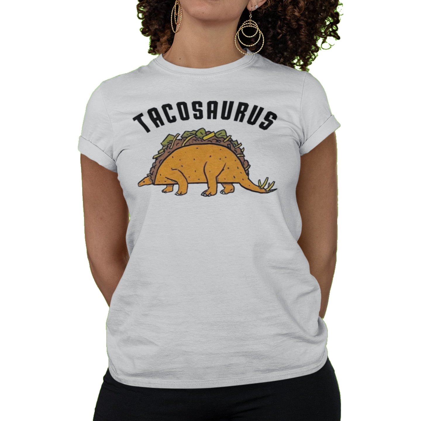 Playera TacoSaurus Meme Dinosaurios Dama Once Playera manga corta Walmart en linea