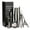Black, variant on 8pcs Cocktail Mixer Set Stainless Steel Shaker Drink Hawthorn Strainer Ice , Black