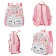 thumbnail image 2 of Nice Choice Cute Toddler Backpack Baby Girls Preschool Daycare Backpack Bookbag Schoolbag Gifts for Kids Little Girls(Nerwhal), 2 of 6
