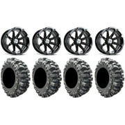 MSA Black Diesel 15" UTV Wheels 31" Bogger Tires Polaris RZR XP 1000 / PRO XP / Ranger XP 900/1000