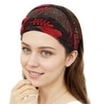 thumbnail image 4 of Unique Bargains 1 Pc Headband Breathable Maple Leaf Lace Hairband for Women Black, 4 of 5