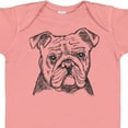 thumbnail image 4 of Inktastic English Bulldog Sketch Portrait Boys or Girls Baby Bodysuit, 4 of 5