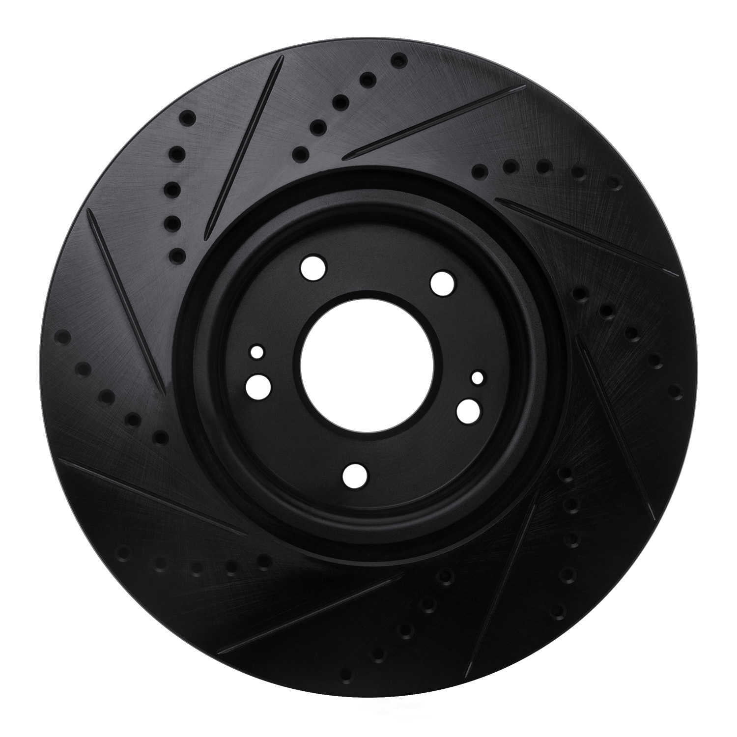 Dynamic Friction Company 633-72035R DFC Brake Rotor - Drilled And Slotted - Black