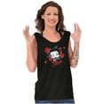 thumbnail image 3 of Retro Betty Boop Cartoon Head Roses Tank Top Tee Shirt Women Brisco Brands S, 3 of 5