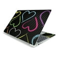 thumbnail image 1 of Carbon Fiber Skin Compatible With Lenovo IdeaPad S340 15" (2019) Sticker Design Design Hearts, 1 of 4
