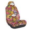 thumbnail image 1 of Wukai Fruit-Flavored Ice-Cream Full Set Car Seat Covers with Soft Padding Universal Auto Front Seats Protector and Cushion Mat, 1 of 5