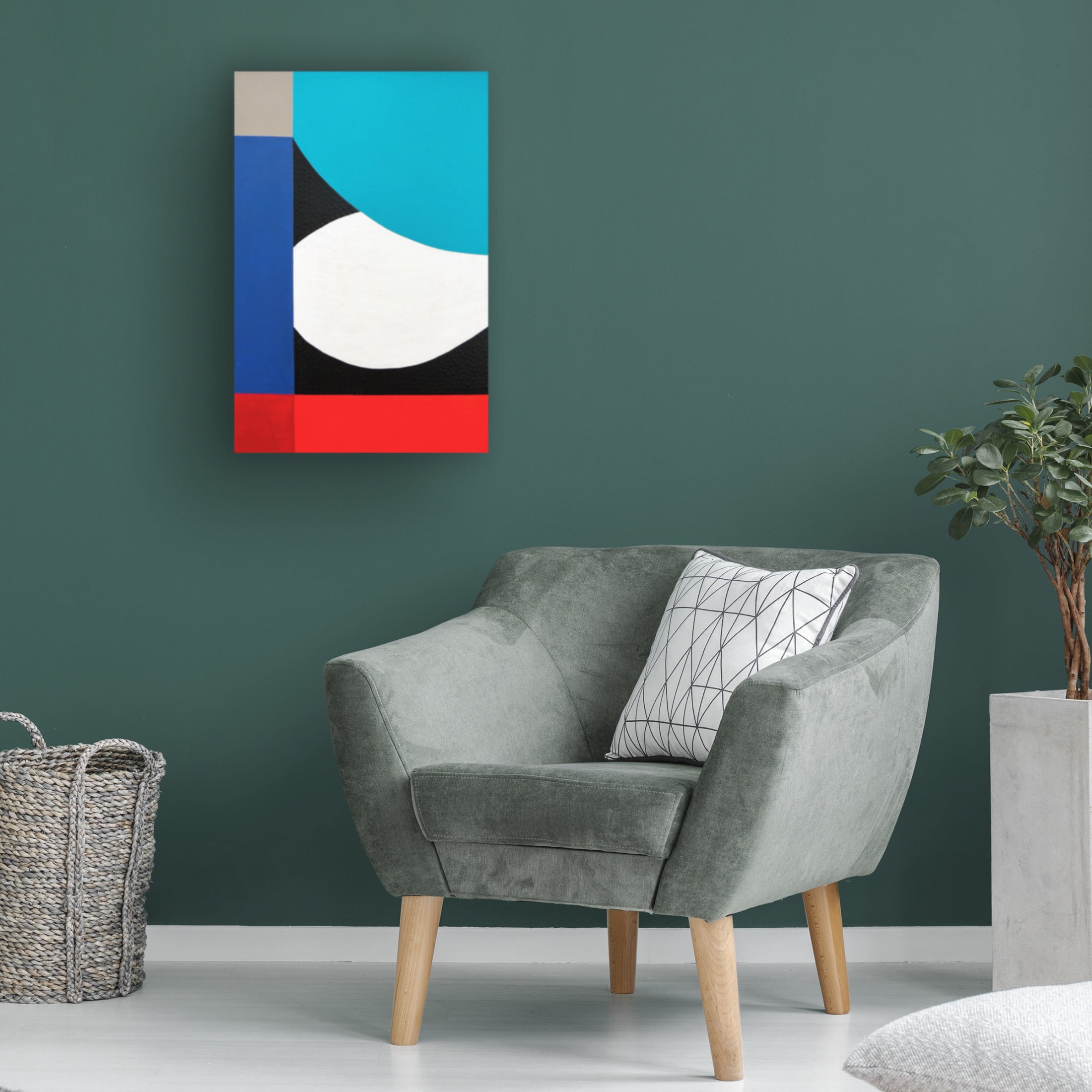 Canvas Wall Art - Sylvie Hamou 'A Colorful Existence III' Wall Art for Living Room, Bedroom, or Office Décor by Trademark Fine Art - 12 x 19 Inches