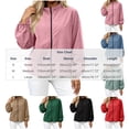 thumbnail image 5 of HAiming Women's Lightweight Jackets Long Sleeve Full Zip Casual Jackets Summer Fall Going out Jackets with Pockets, 5 of 5
