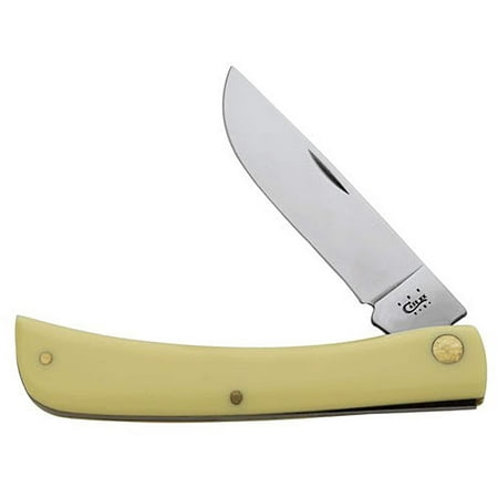 Case XX Knives Yellow Delrin Sodbuster Carbon Steel Pocket Knife
