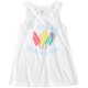 thumbnail image 1 of Max and Olivia - Camiseta sin mangas para dormir con estampado gráfico para niñas, color blanco, 6X, 1 of 1