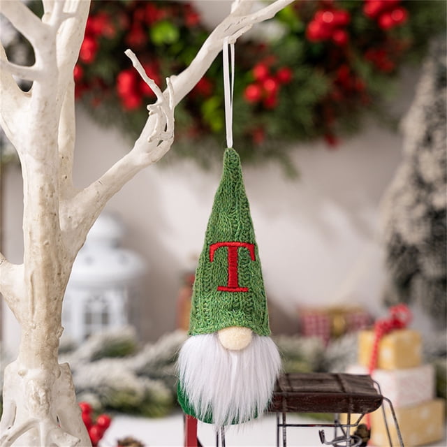 Christmas Hat Faceless Baby Pendant Old Man Dwarf Rudolph Doll