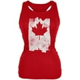 thumbnail image 1 of Graffiti Maple Leaf Canadian Flag Juniors Soft Tank Top Red SM, 1 of 1