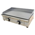 thumbnail image 1 of Commercial LPG Griddle Countertop Flat Cooking Griddle Grill Teppanyaki Grill 2800Pa Stainless Steel, 1 of 12