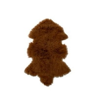 BS Trading Rug H-TIB-34-H No.34 Tibetan Whole Hide Pelt, Copper