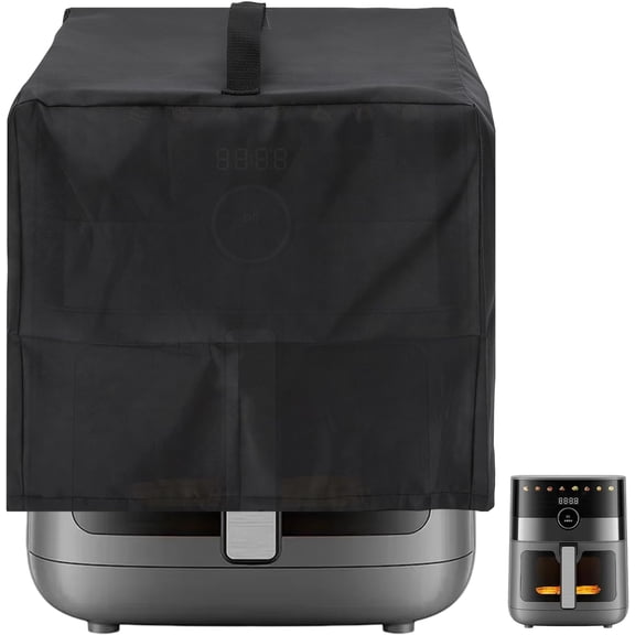 13.7" x 13.8" x 10.2" Air Fryer Cover, Waterproof Air Fryer Cover Case Heat-Resistant Appliance Protective Cases, Heavy Duty Polyester Appliance Protector with Handle