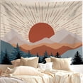 thumbnail image 5 of Boho Bohemian Tapestry Wall Hanging Sunset Mountain Tapestries for Bedroom Forest Tree Tapestry for Home Decor 60Wx79L, 5 of 6