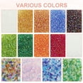 thumbnail image 6 of Uxcell 2000-Pack Glass Seed Beads, 1.5x1mm/0.06x0.04 Inch Tube Mini Glass Bugle Beads for DIY Earrings/ Necklaces/Bracelets/Jewelry Making [Blue], 6 of 6