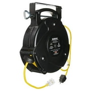 Stage Ninja STX-65-1 65 ft. 12 by 3 Retractable Power Cable Reel - Yellow