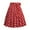Red, variant on Vintage Polka Dot Print High Waist Midi Skirt with Belted Tie Women's French Retro Casual Fashion Skirt
