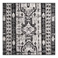 thumbnail image 3 of Unique Loom Portland Collection Area Rug - Depoe (6' Square Black and White/Black), 3 of 9