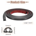 thumbnail image 2 of Uxcell 6ft Cord Cover Floor W0.3"xH0.3" Hide Extension Cable Wire Covers Dark Grey, 2 of 7