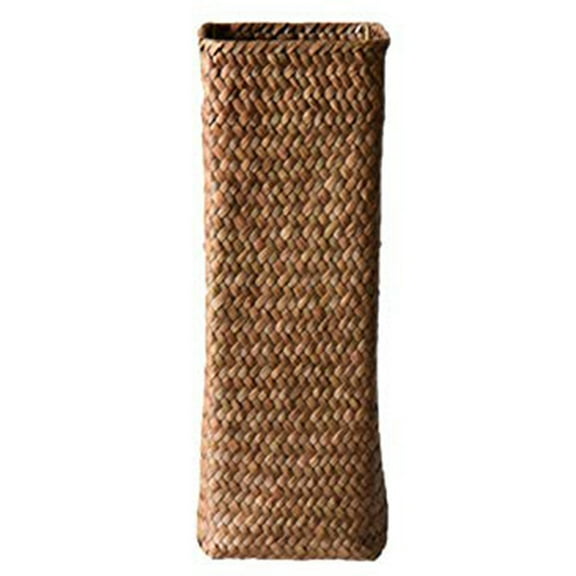 Rattan Flower Vase Bamboo Baskets Decoration Vases Flower Fruit Basket Flower Vase Tall Vases for Home Decor Brown