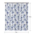 thumbnail image 5 of Pioneer Flower Floral Print Pattern Shower Curtain 72"x84", Bathroom Decorative Shower Curtain Set with 12 Hooks, Waterproof Washable, 5 of 6