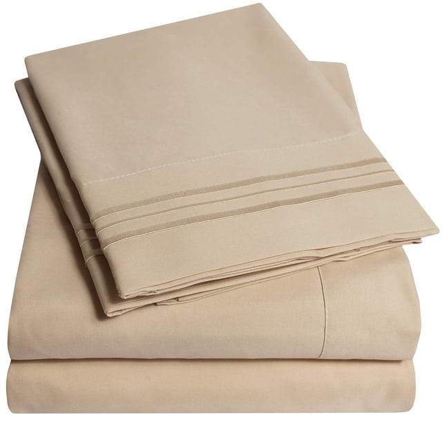 Juego de sábanas Sweet Home Collection 1500 Supreme Taupe