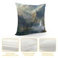 thumbnail image 4 of Orinice Bird Waterfall Mountain Graphic Decorative Cushion Throw Pillow Cover 24x24in, 4 of 5