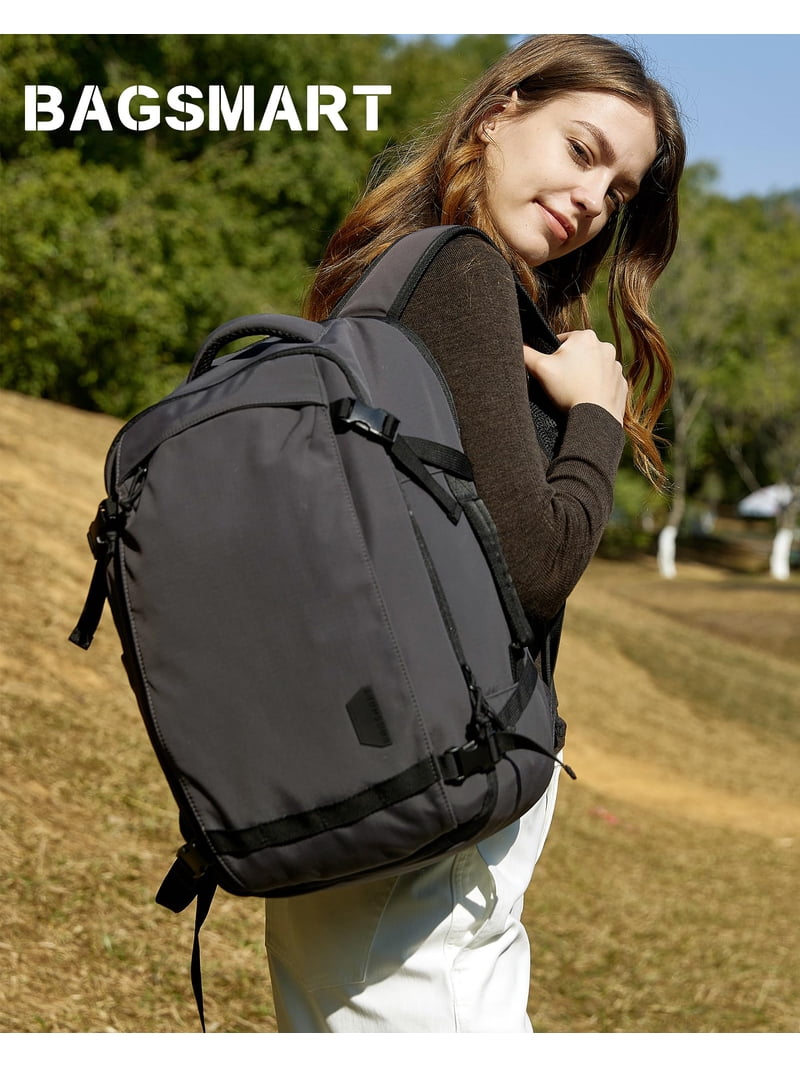 bagsmart portable travel hiking backpack BAGSMART Travel Backpack, 15.6 Inch Carry On Backpack Flight Approved, TSA  Approved Personal Item Travel Bag, Water Resistant Weekender Bag Luggage  Daypack, Black
