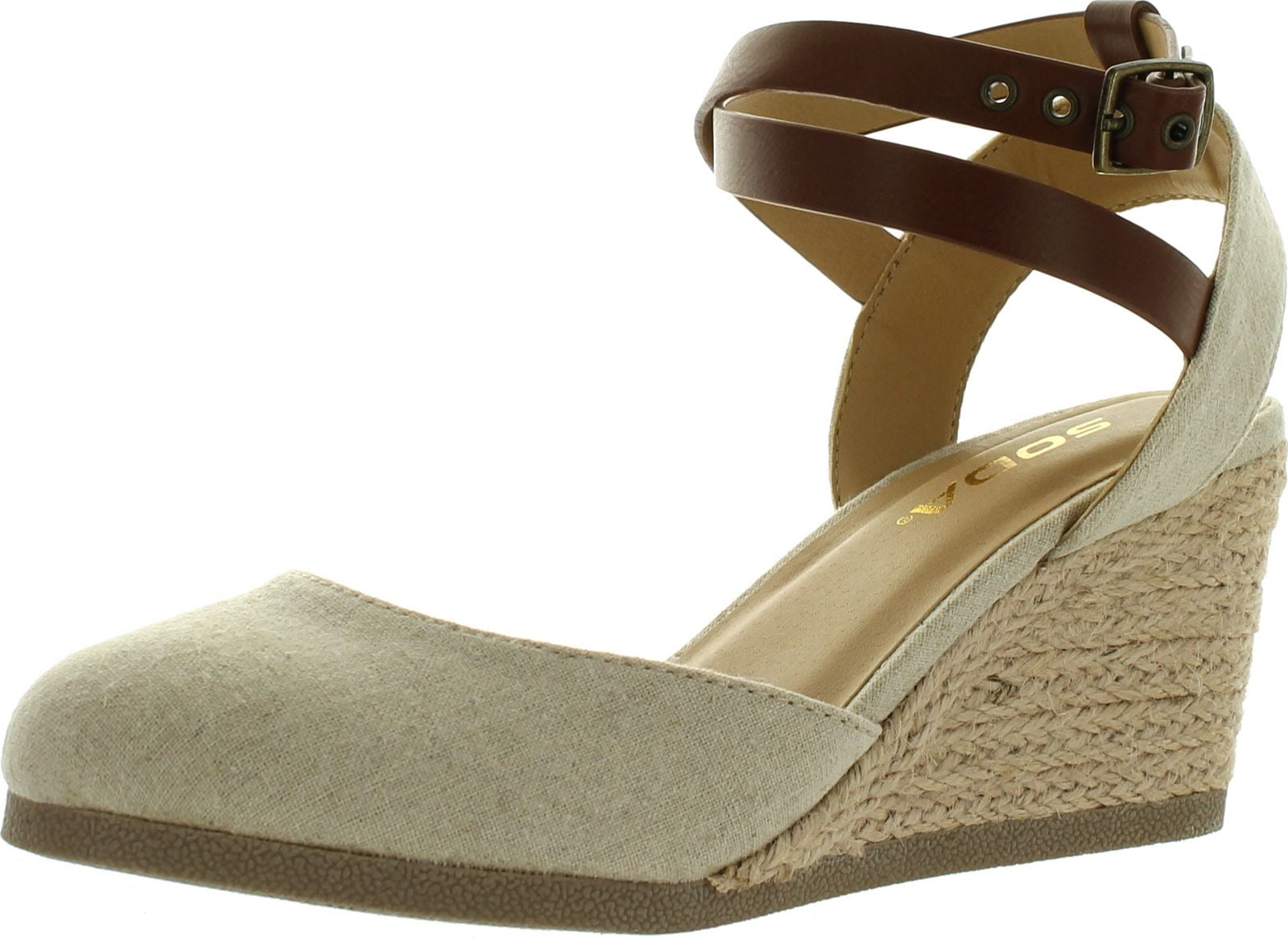cork wedges closed toe