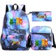 thumbnail image 1 of Stumble Guys Banana Print Schoolbag - Mochila de cosplay, bolsos de hombro, mochila para estudiantes - Mochilas de anime para niños (juego de 3 piezas) para juegos de niños, 1 of 2