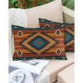 thumbnail image 6 of Aztec Southwest Throw Pillow Cover 16 x 24 Inch Decorative Pillow Cover Vintage Geometric Farmhouse Art Lumbar Pillowcase Seasonal Rectangle Cushion Case for Couch Sofa Bed Living Room, 6 of 7