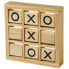 Wooden Travel Tic Tac Toe Game With Rotating Tiles