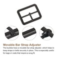 thumbnail image 3 of Uxcell 8Pack Metal Roller Buckles, 30mm/1.2" Single Prong Belt Strap Adjuster, Dark Gray, 3 of 4