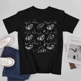 thumbnail image 3 of Line Monkey T-shirt Cartoon T-shirt Funny Short Sleeve Gift Tees, 3 of 5