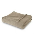 thumbnail image 2 of 100% Cotton Blanket Twin Size Taupe Soft Lightweight Breathable 66 x 90 inches, 2 of 2