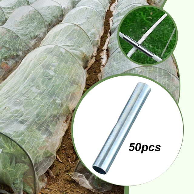 50 conectores para postes de tienda de campaña, para aros de jardín, funda de reparación para postes de tienda 07 cm