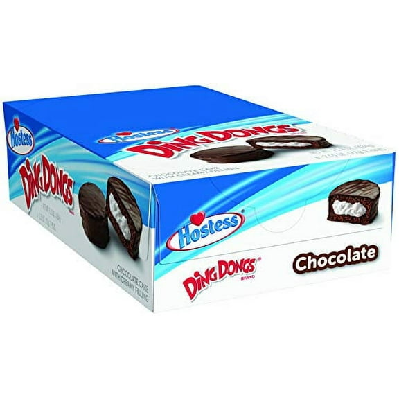 Hostess Ding Dongs, Original Chocolate, 2.55 Ounce, 6 Count