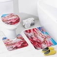 thumbnail image 4 of Independence Day Of The United States Flag 4 Piece Shower Curtain Sets, with Non-Slip Rugs, Toilet Lid Cover And Bath Mat, for Bathroom Decor Set, 4 of 8